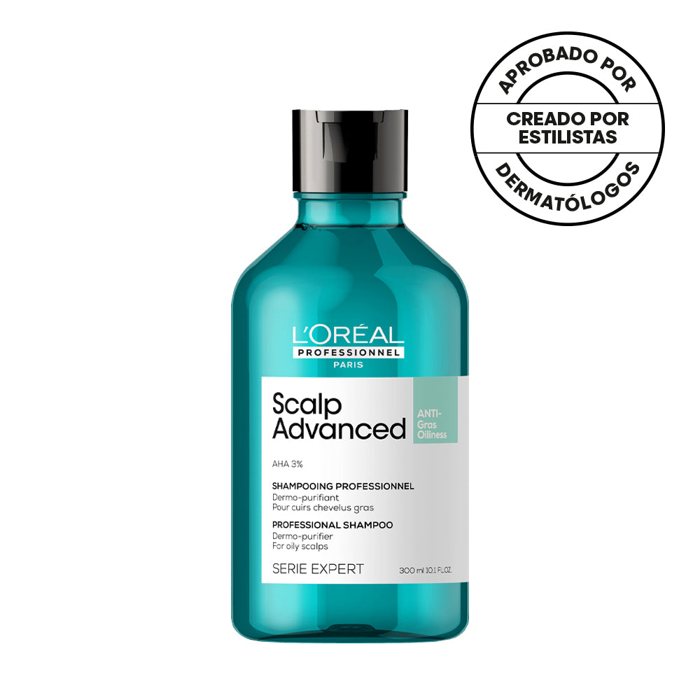 L'Oreal Pro  | Shampoo Scalp Advanced Anti grasa Loreal professionnel 300 ml
