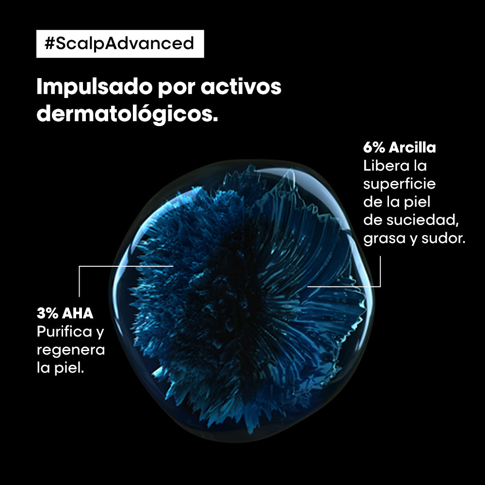 L'Oreal Pro  | Shampoo Scalp Advanced Anti grasa Loreal professionnel 300 ml