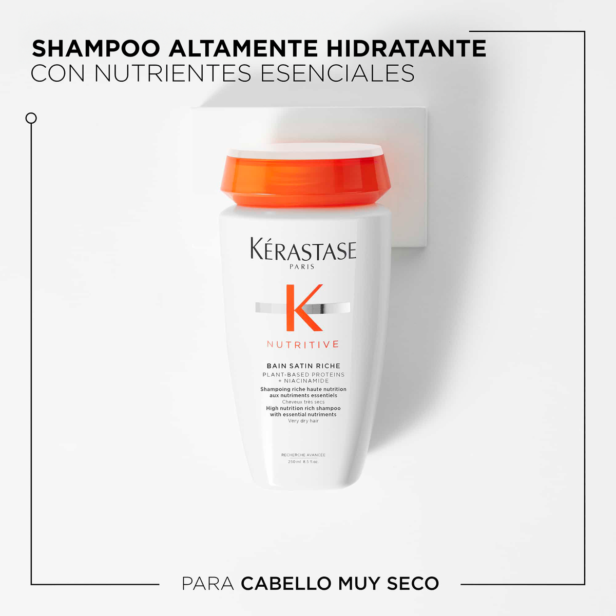 Kérastase  | Shampoo Bain Satin Riche Nutritive Nutrición Intensa Del Cabello 250ml