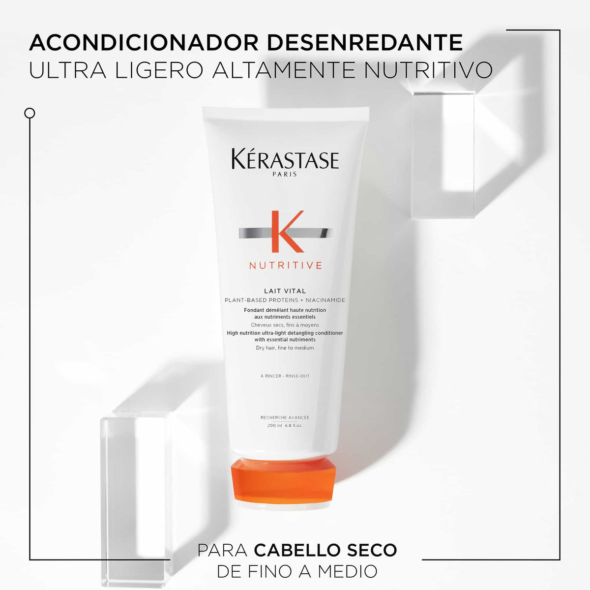 Kérastase | Acondicionador Nutritive  Lait Vital Desenredante para Cabello Seco 200ml