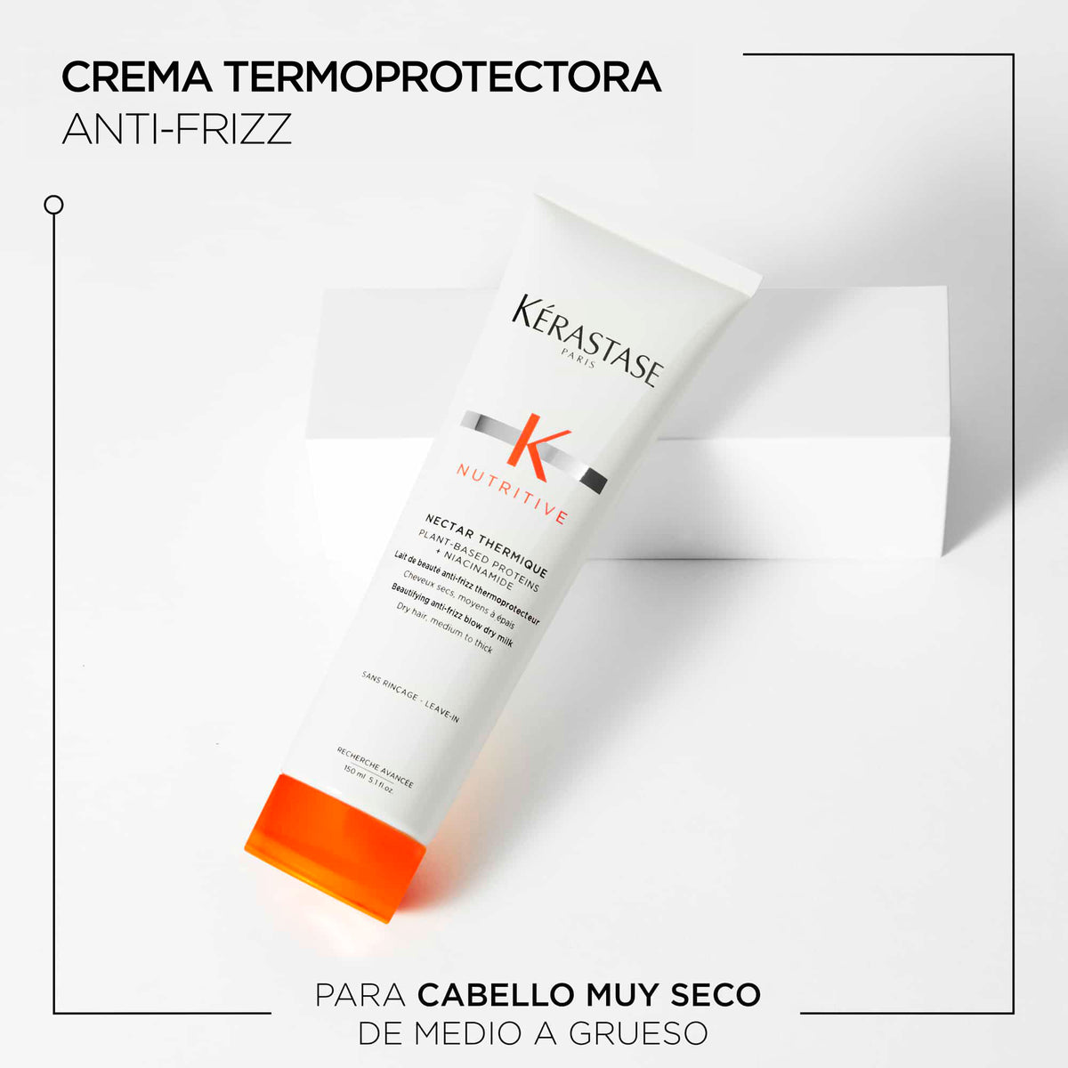 Kérastase | Crema Nutritive Nectar Thermique antifrizz y termoprotectora para cabello seco 150ml