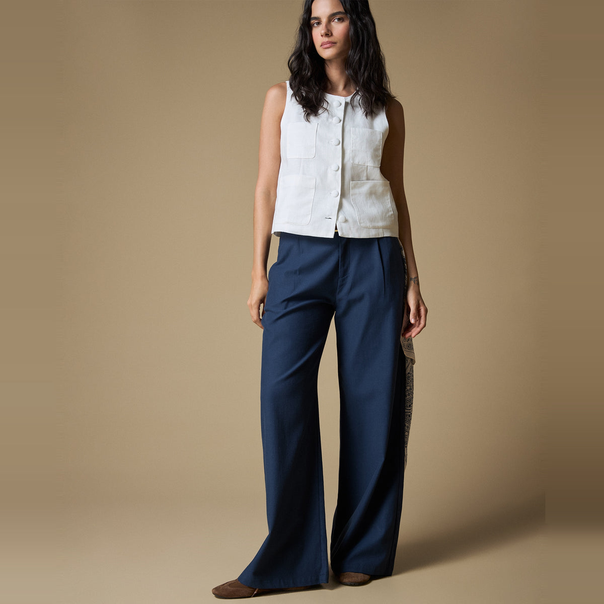 Esprit | Camisa Manga Sisa Minimalista