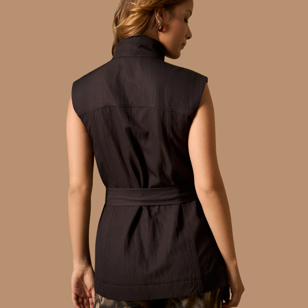 Esprit | Chaleco Estructurado con Cinturón para Dama