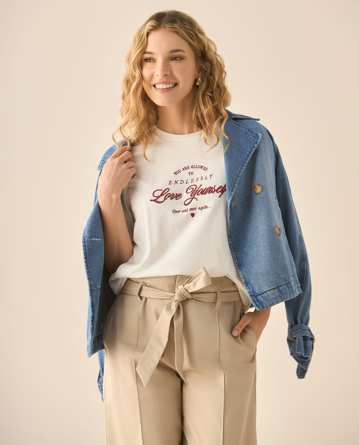 Esprit | Camiseta  con Bordados Decorativos para Mujer