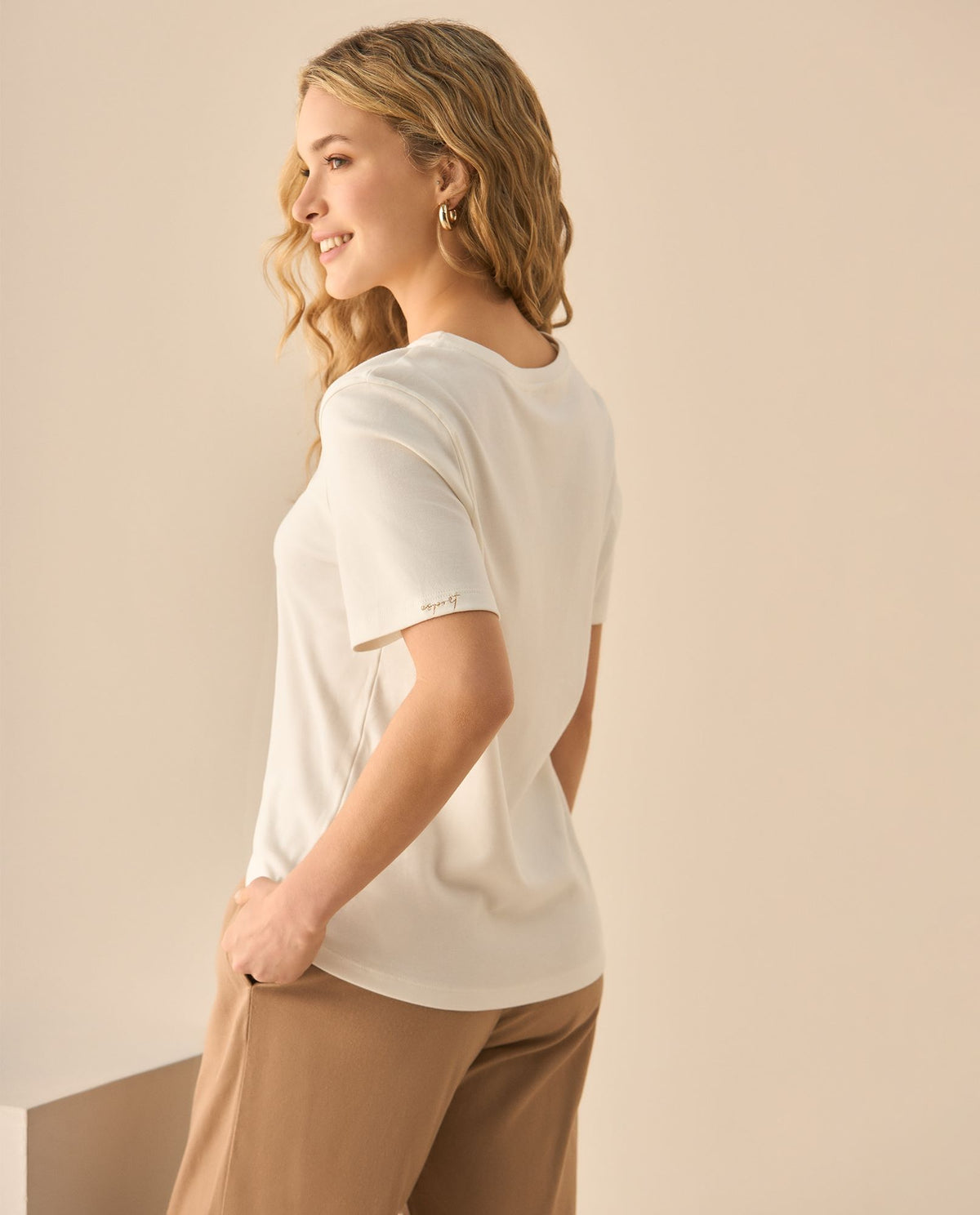 Esprit | Camiseta con Estampado de Palmera en Frente para Mujer