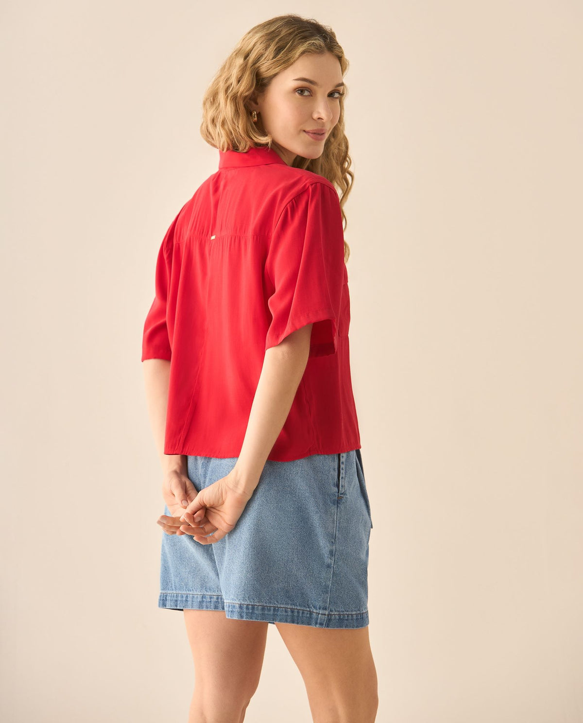 Esprit | Camisa Manga Corta Clasica para Mujer