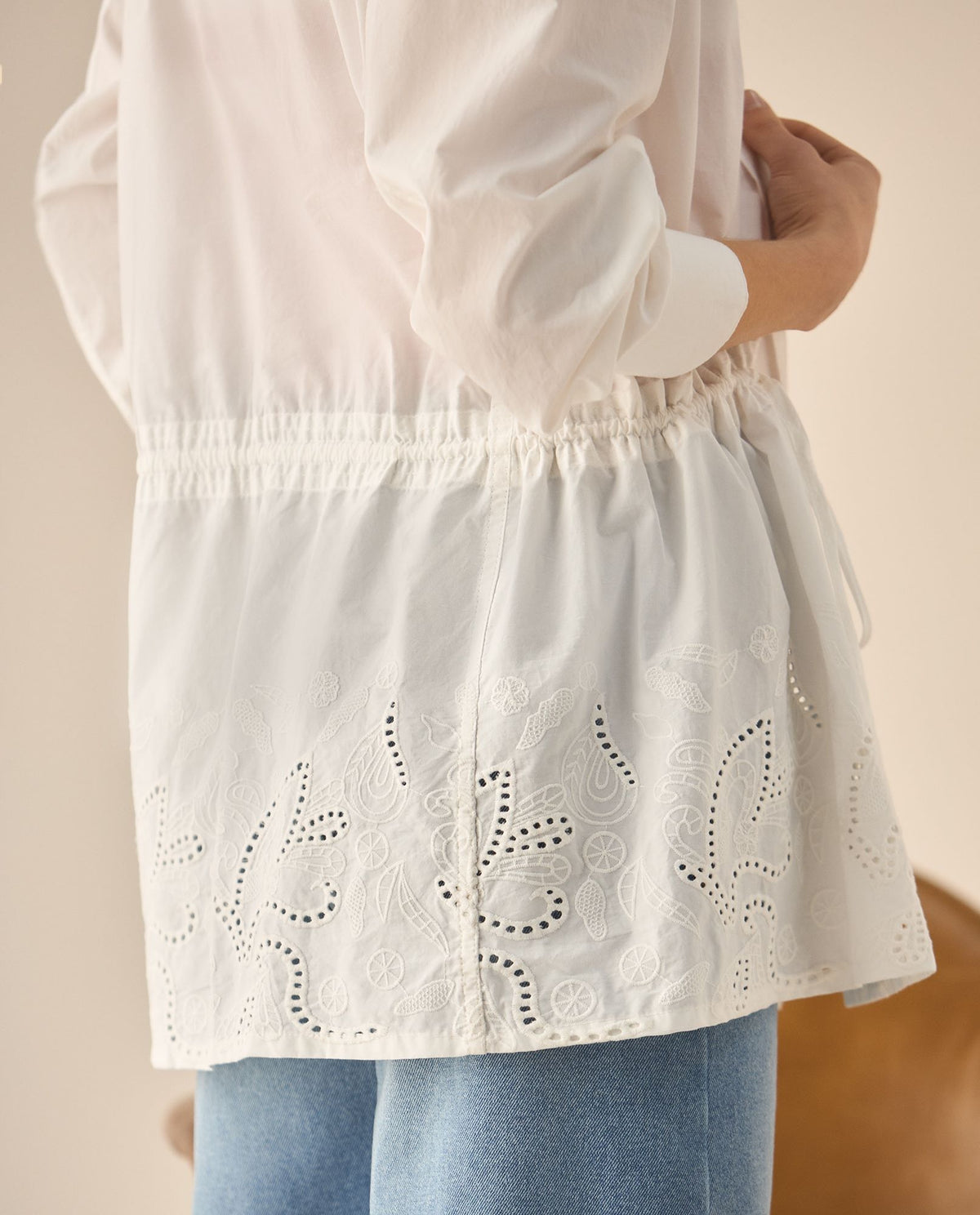 Esprit | Camisa Manga Clasica larga con Detalle  Desagujadas para Mujer