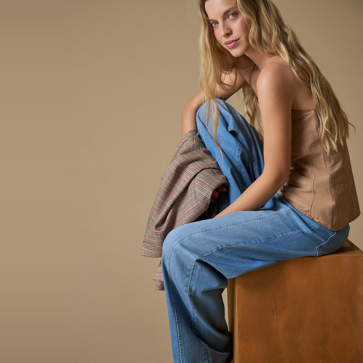 Esprit | Camisa de tirantes con cuello bandeja