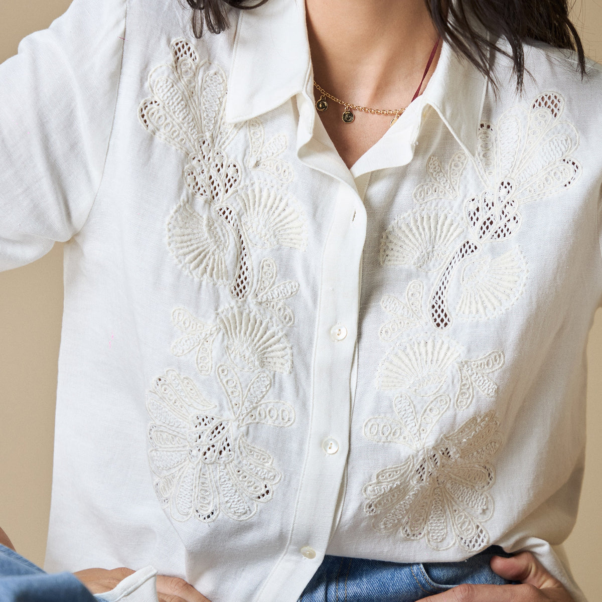 Esprit | Camisa camisera de manga larga