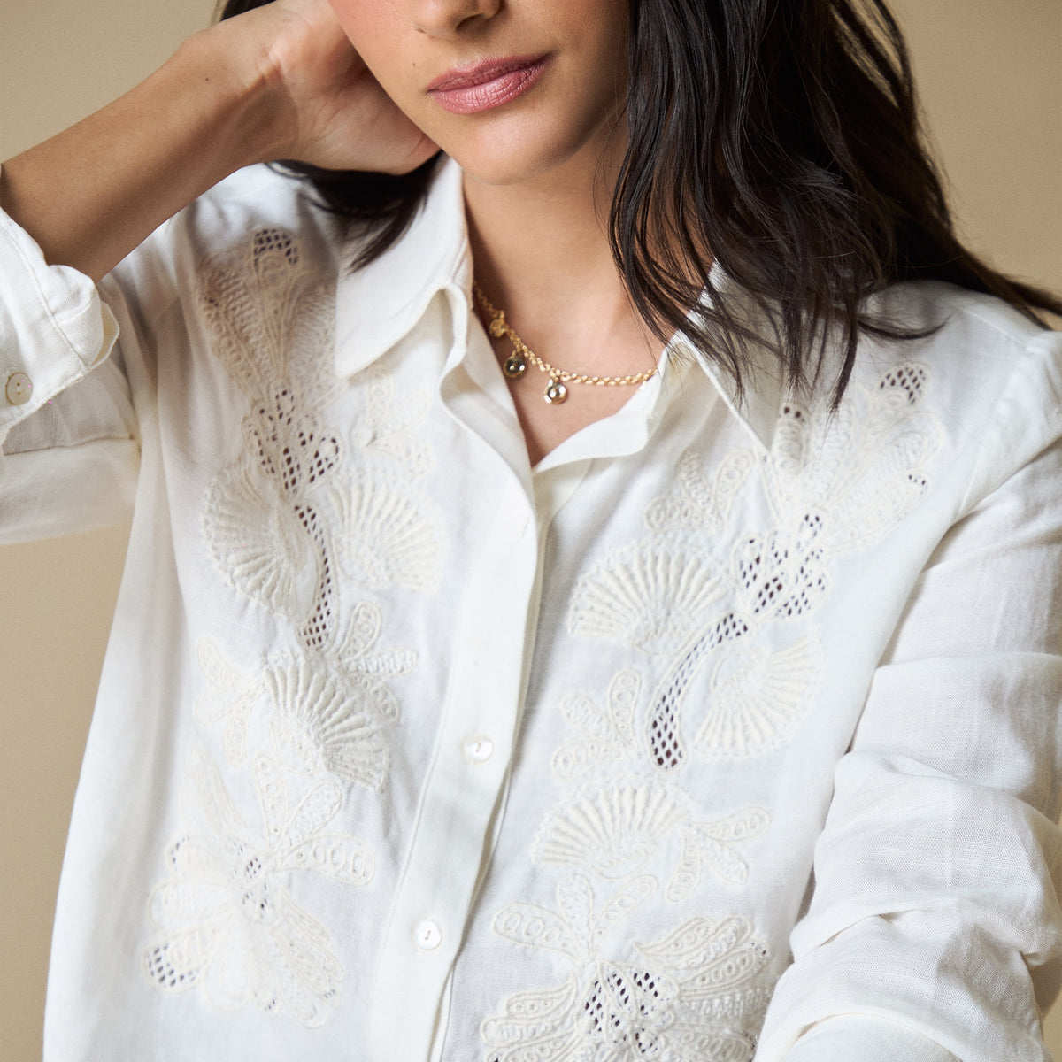 Esprit | Camisa camisera de manga larga