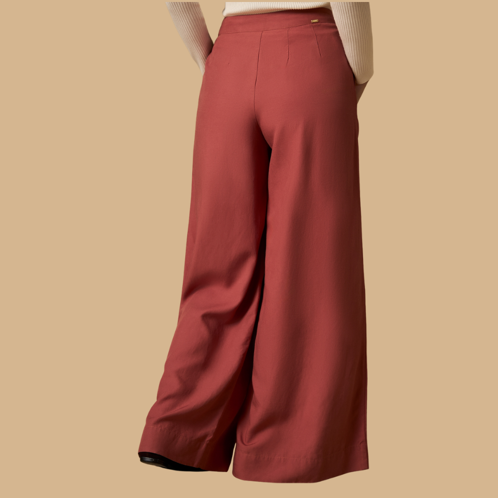 Esprit | Pantalón Wide Leg Sastrero en Lino para Dama