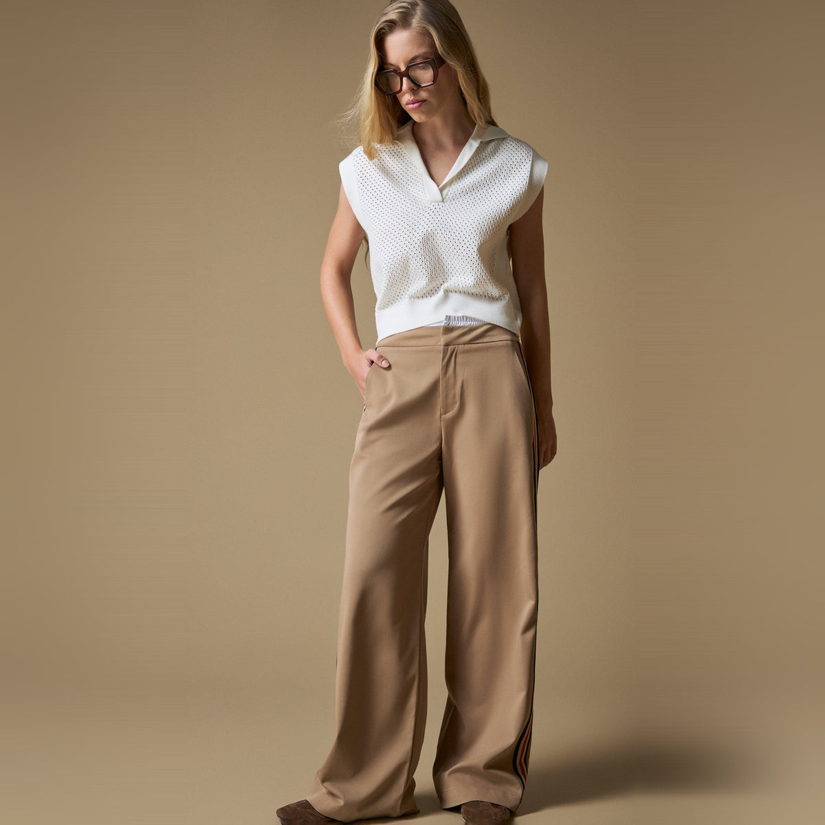 Esprit | Pantalón recto de largo tobillero