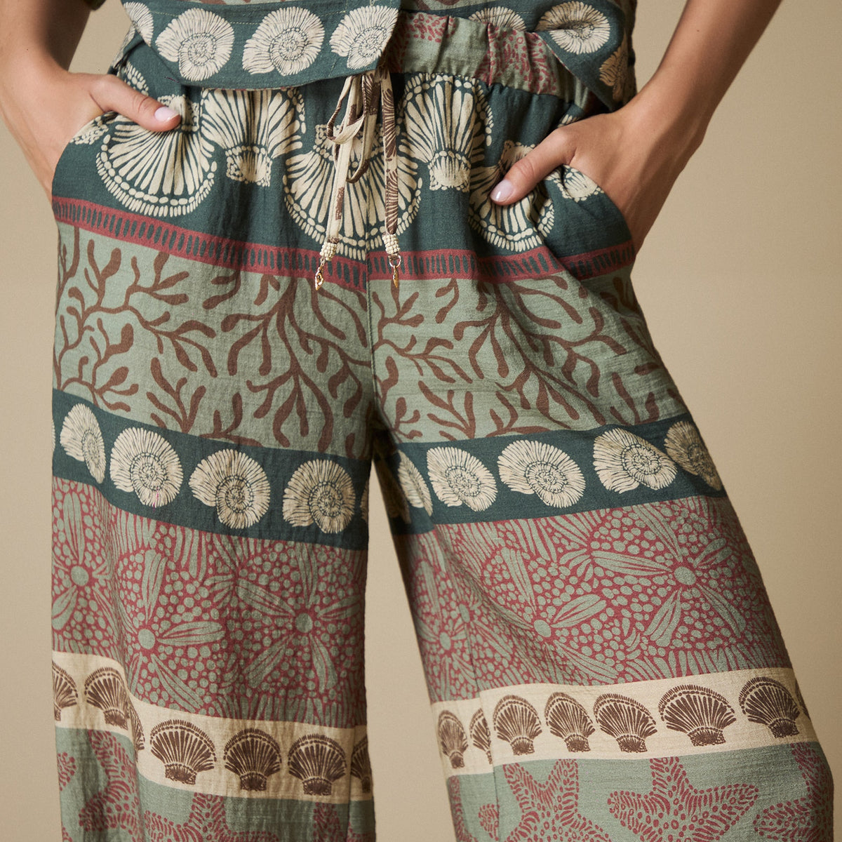 Esprit | Pantalón wide leg de largo tobillero