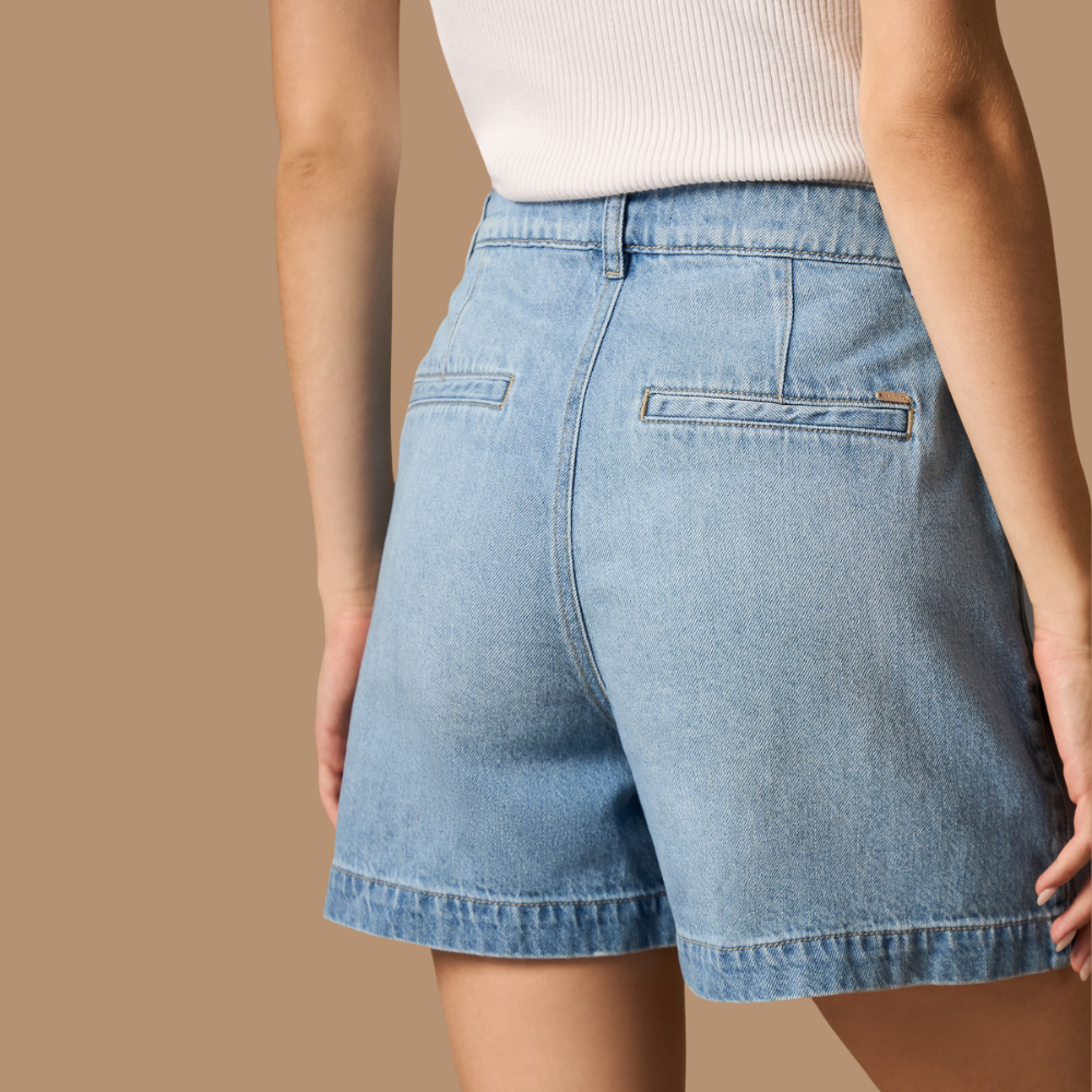 Esprit | Shorts Vaqueros con Pinzas para Dama