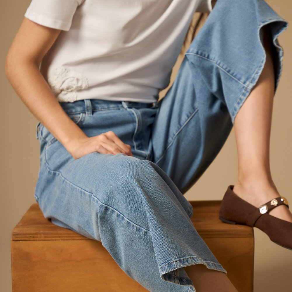 Esprit | Jeans Culotte de Tiro Alto en Denim para Dama