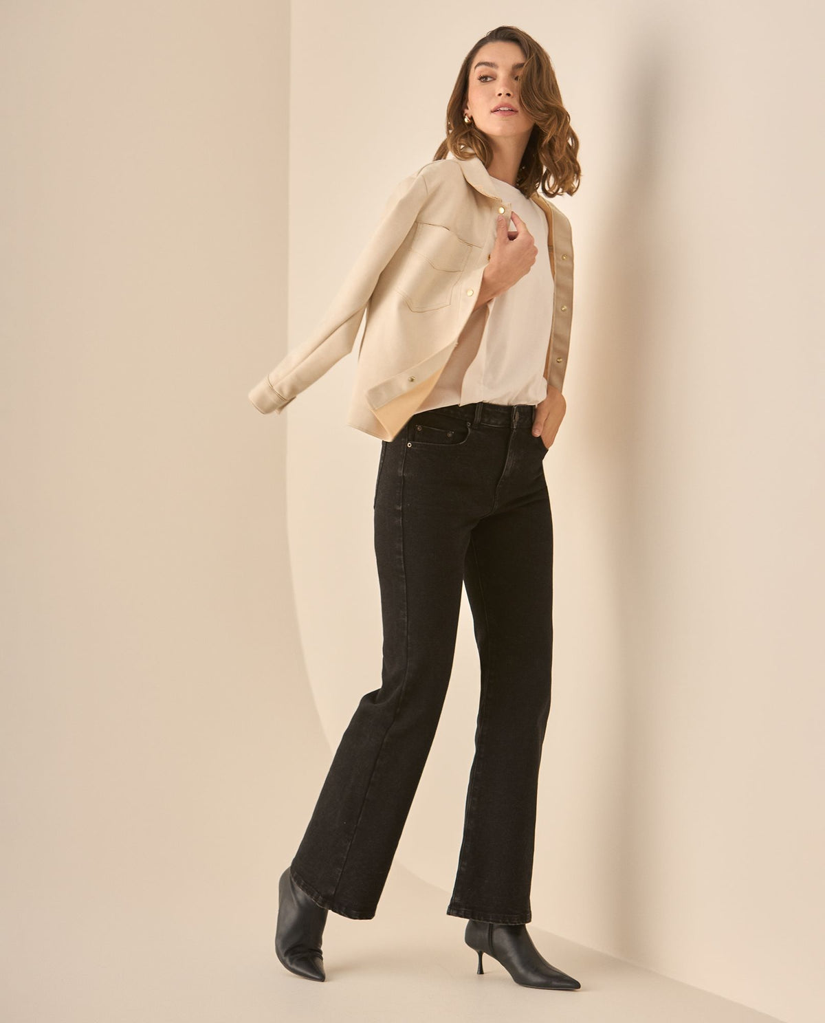 Esprit |Jean Boot Cut tono oscuro para mujer
