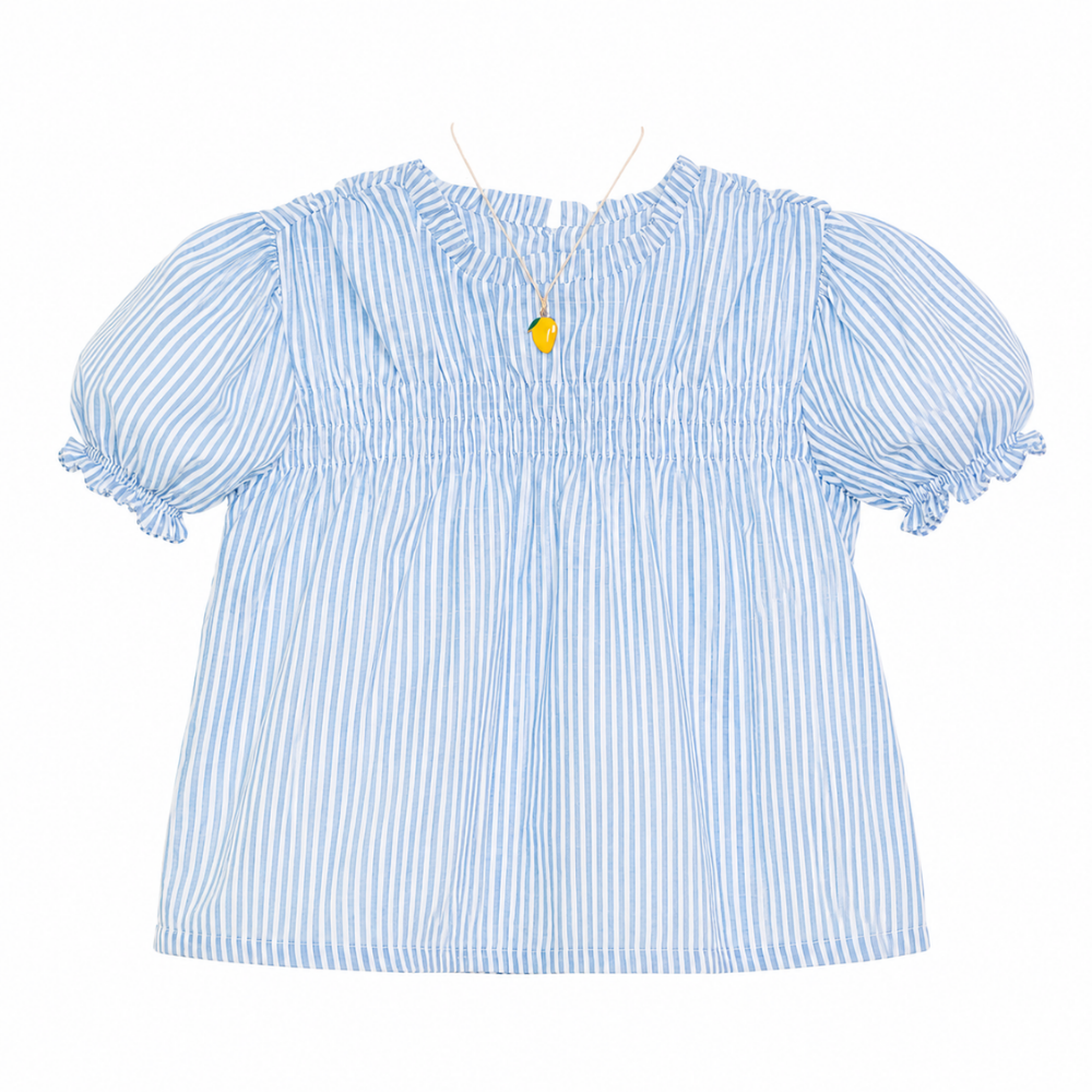 Cherinne | Blusa con Cuello Fruncido y Bordada para Niña