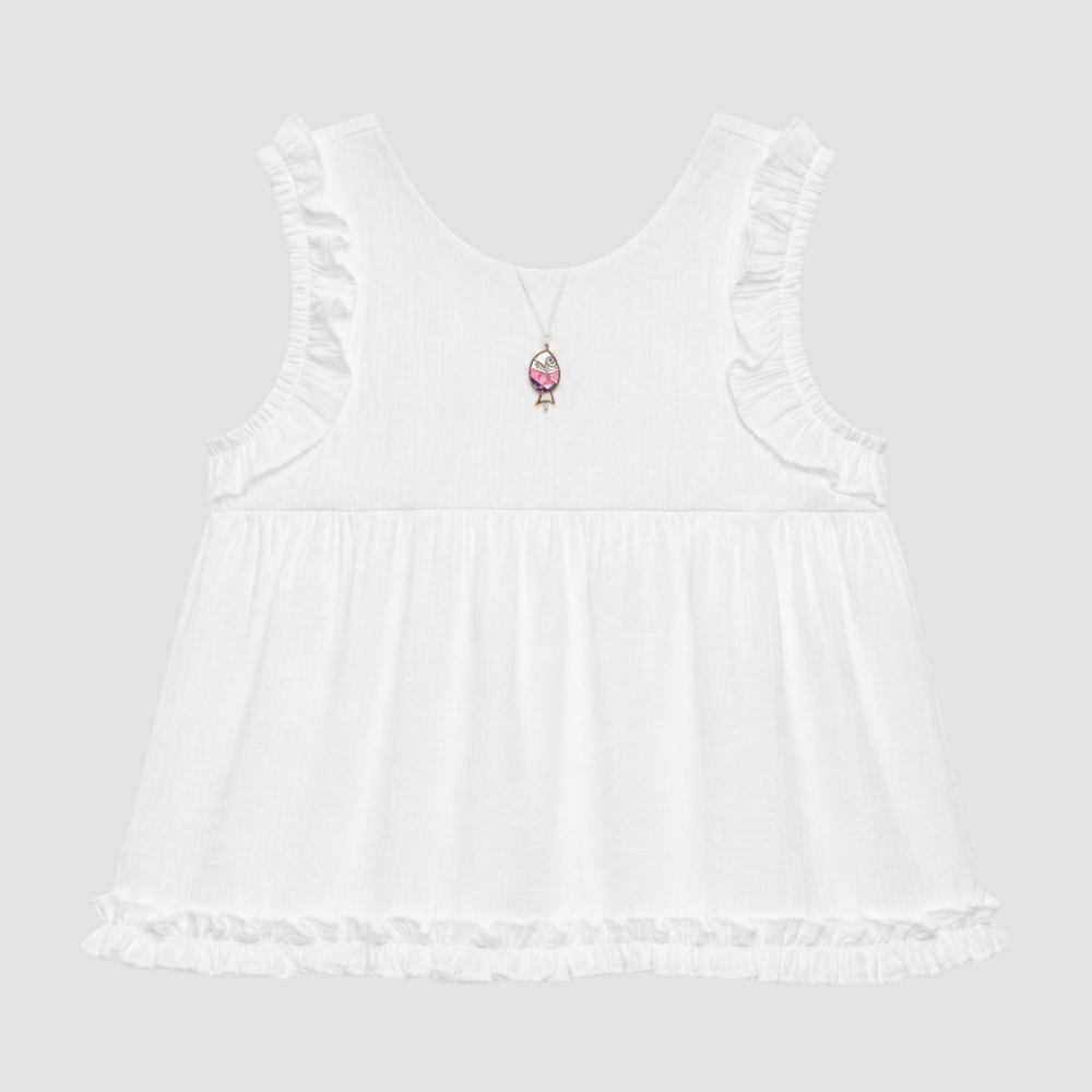 Cherinne | Blusa con Volantes y Detalles Texturizados para Niña