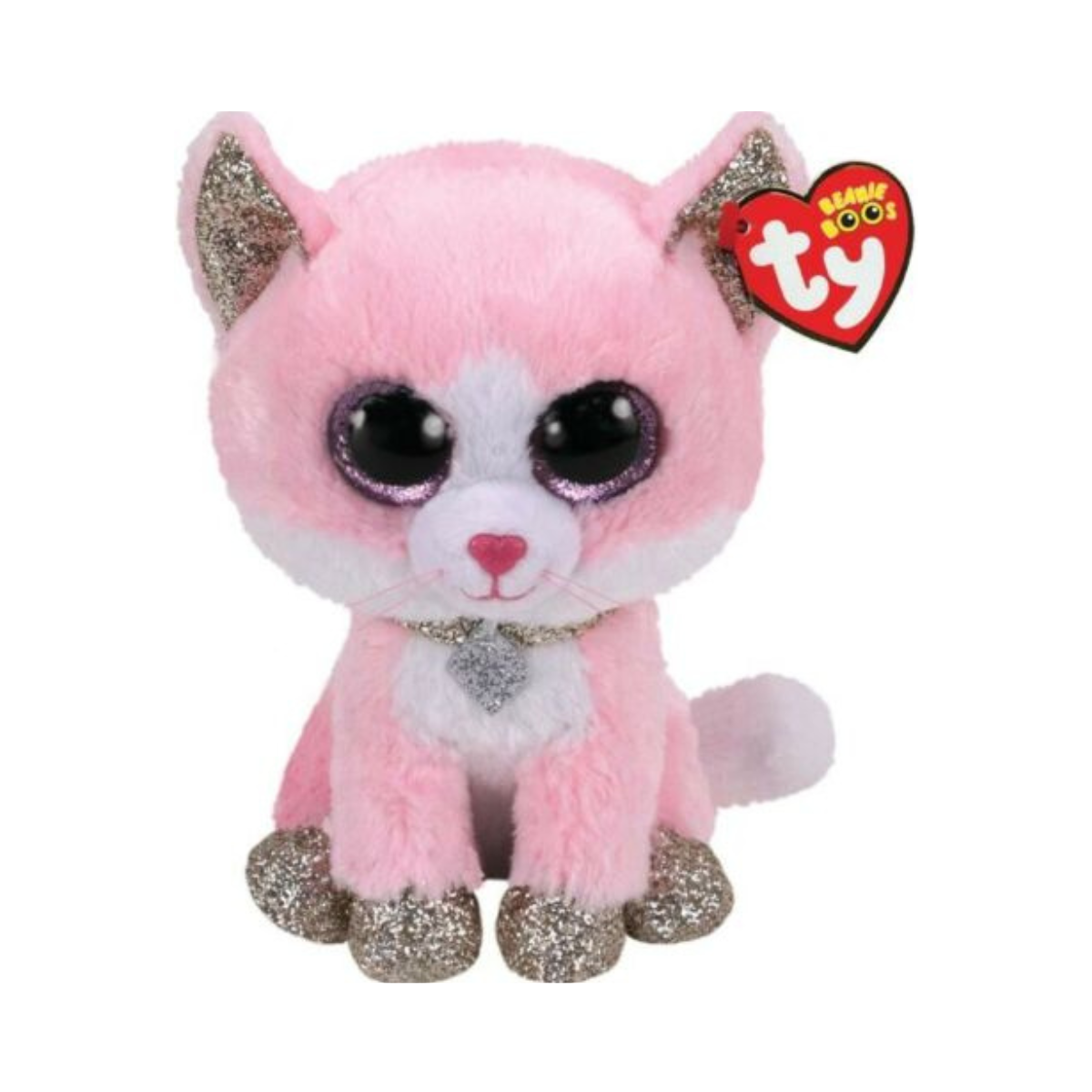 Ty | Beanie Boos Fiona Cat Pink Medium