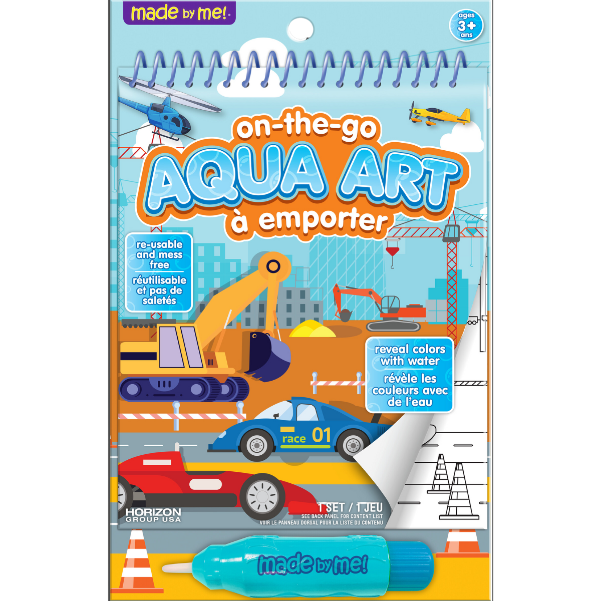 Made By Me On-the-Go Aqua Art Transportation Theme