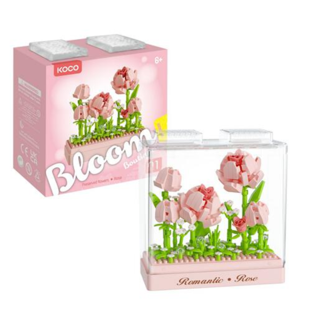 KOCO | Bloques Set Preserved Fresh Flower Rose with Case