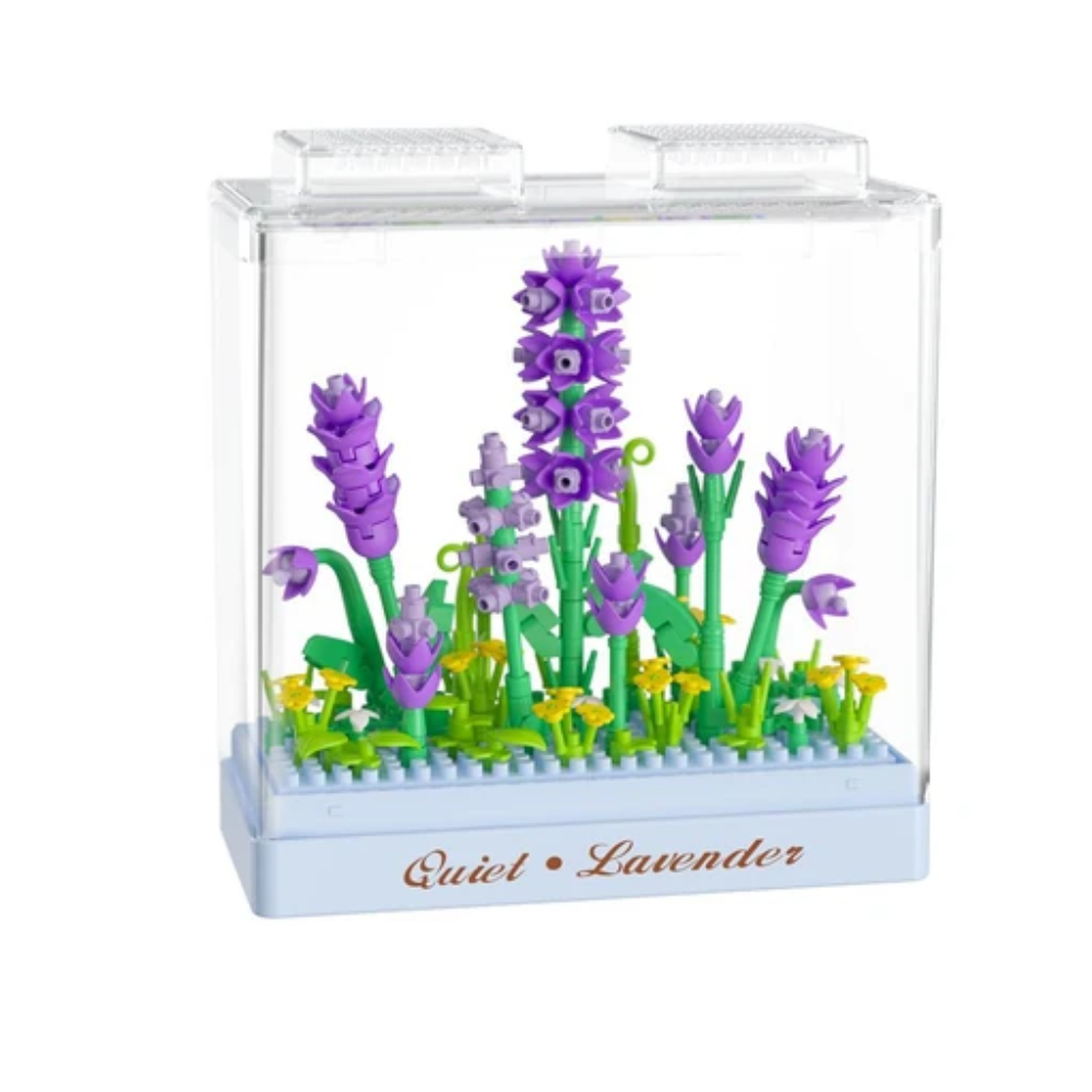 KOCO | Bloques Set Preserved Fresh Flower Lavender with Case