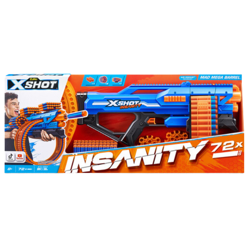 X-SHOT | Insanity Mad Mega Barrel Blaster - Felix Online
