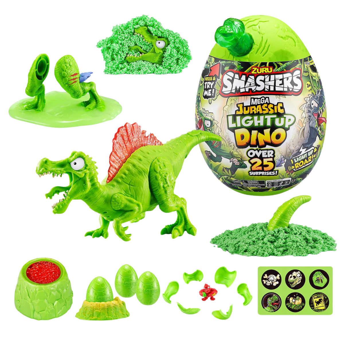 Smashers | Mega Jurassic Light Up Dino