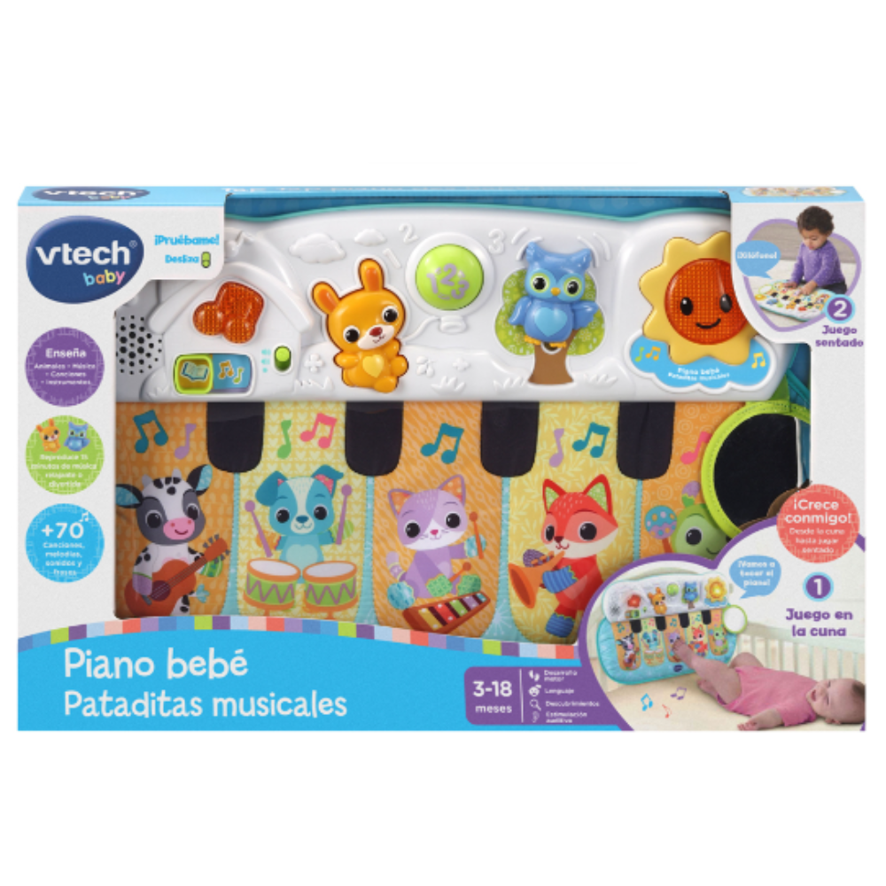 VTech | Piano Bebé Pataditas Musicales