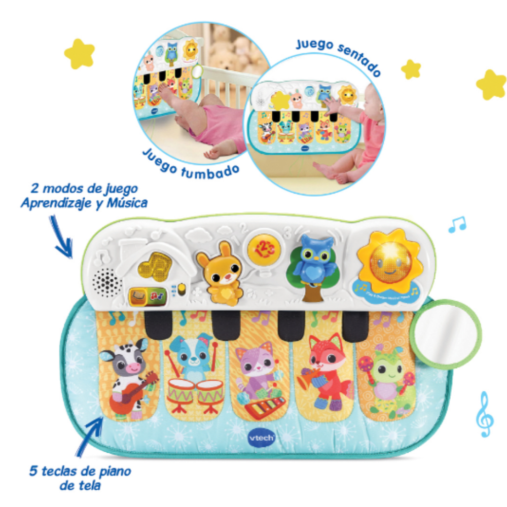 VTech | Piano Bebé Pataditas Musicales