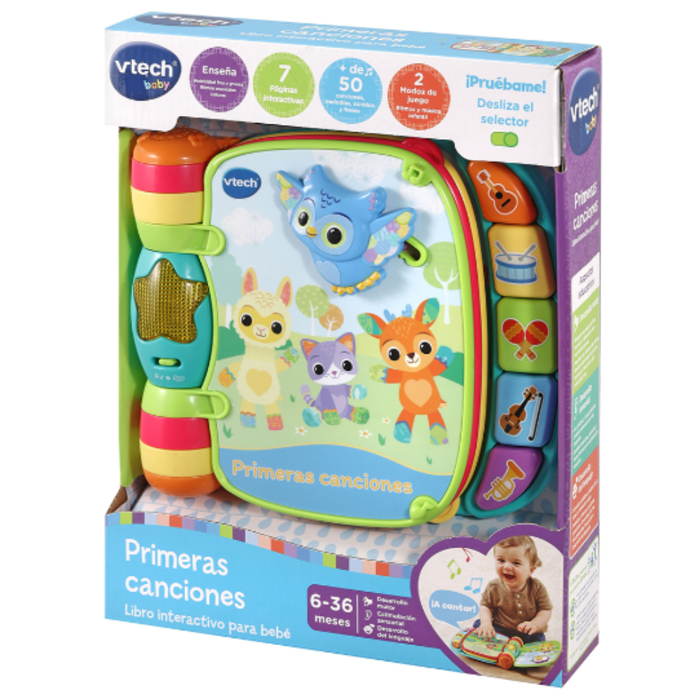 VTech | Primeras Canciones Libro Interactivo para Bebés