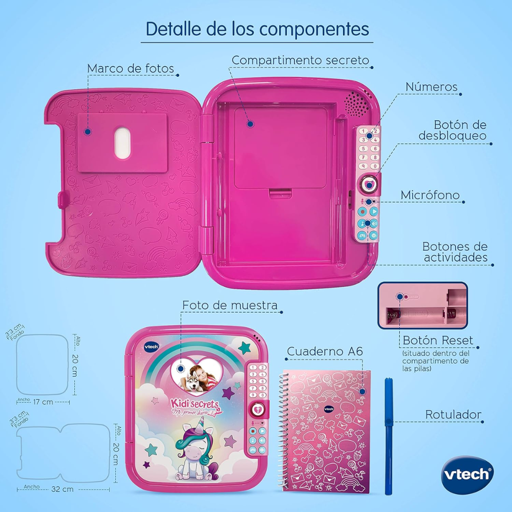 VTech| Kidi Secrets Mi primer Diario