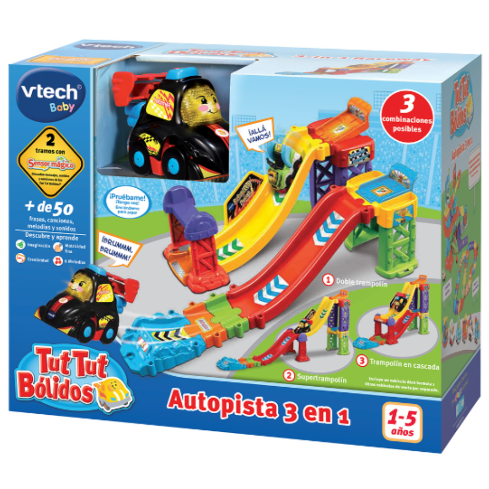 VTech | Autopista 3 en 1 + Alan Fórmula 1