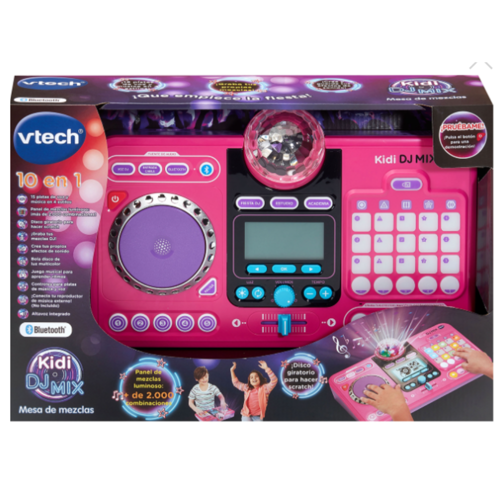 VTech | Kidi DJ Mix Mesa de Mezclas Rosa