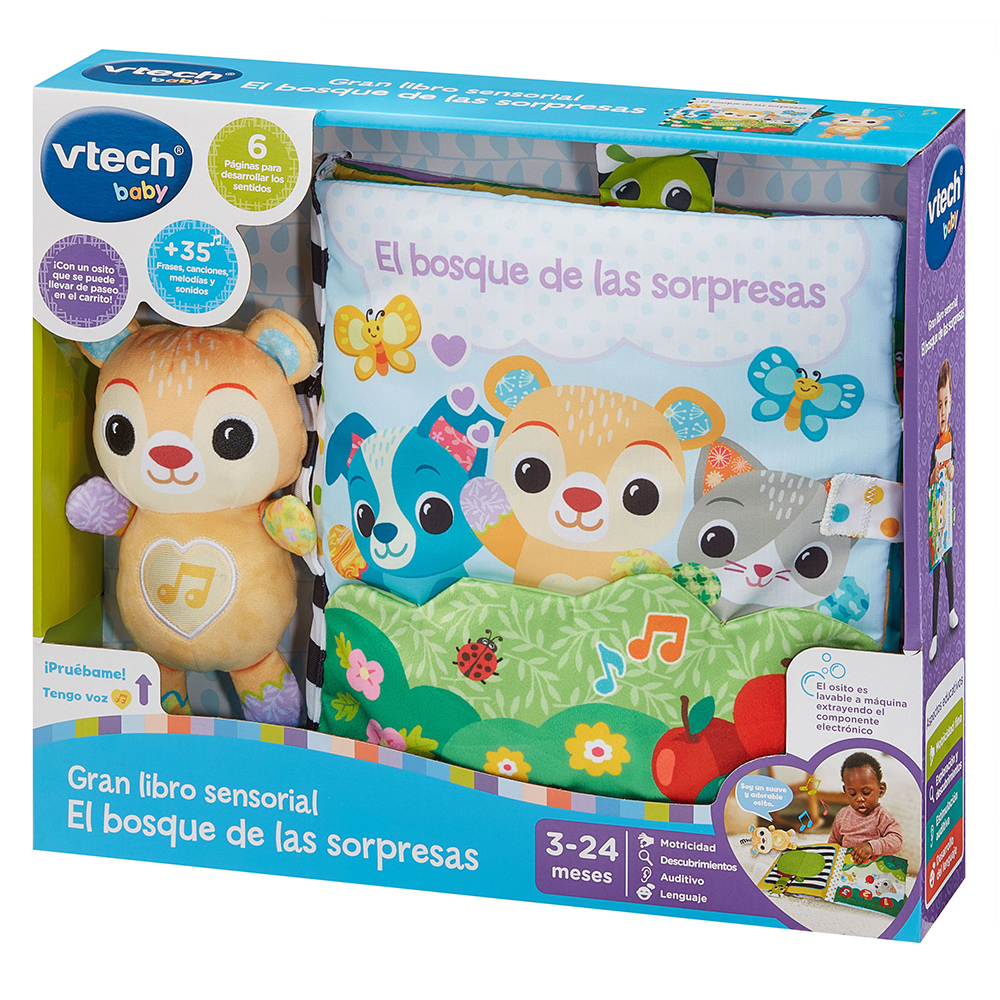 VTech | Gran Libro Sensorial El Bosque de las Sorpresas