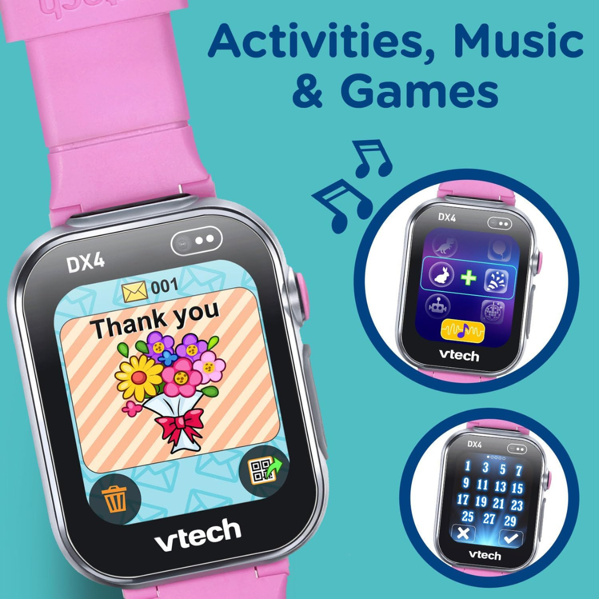VTech | KidiZoom Smartwatch DX4, Pink