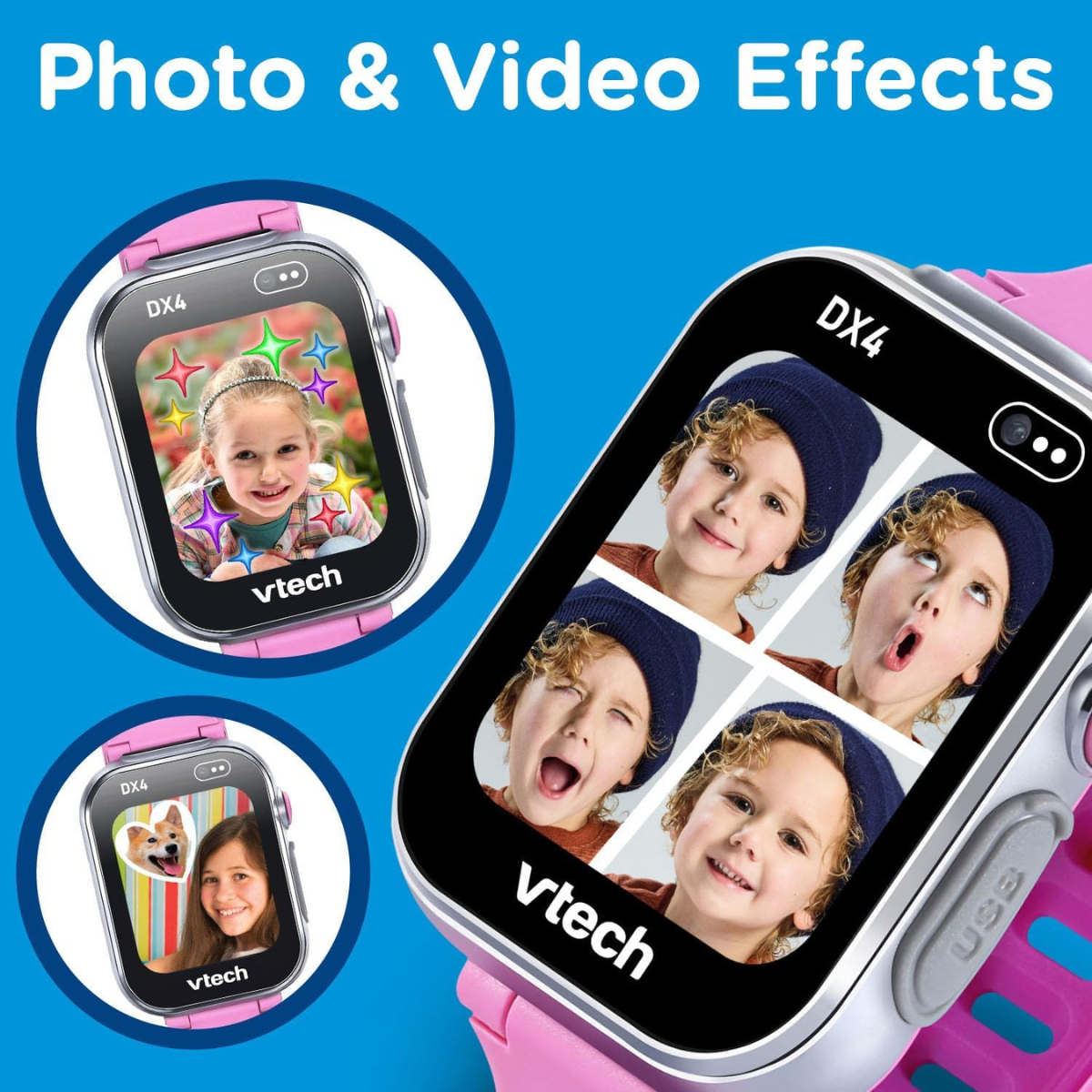 VTech | KidiZoom Smartwatch DX4, Pink