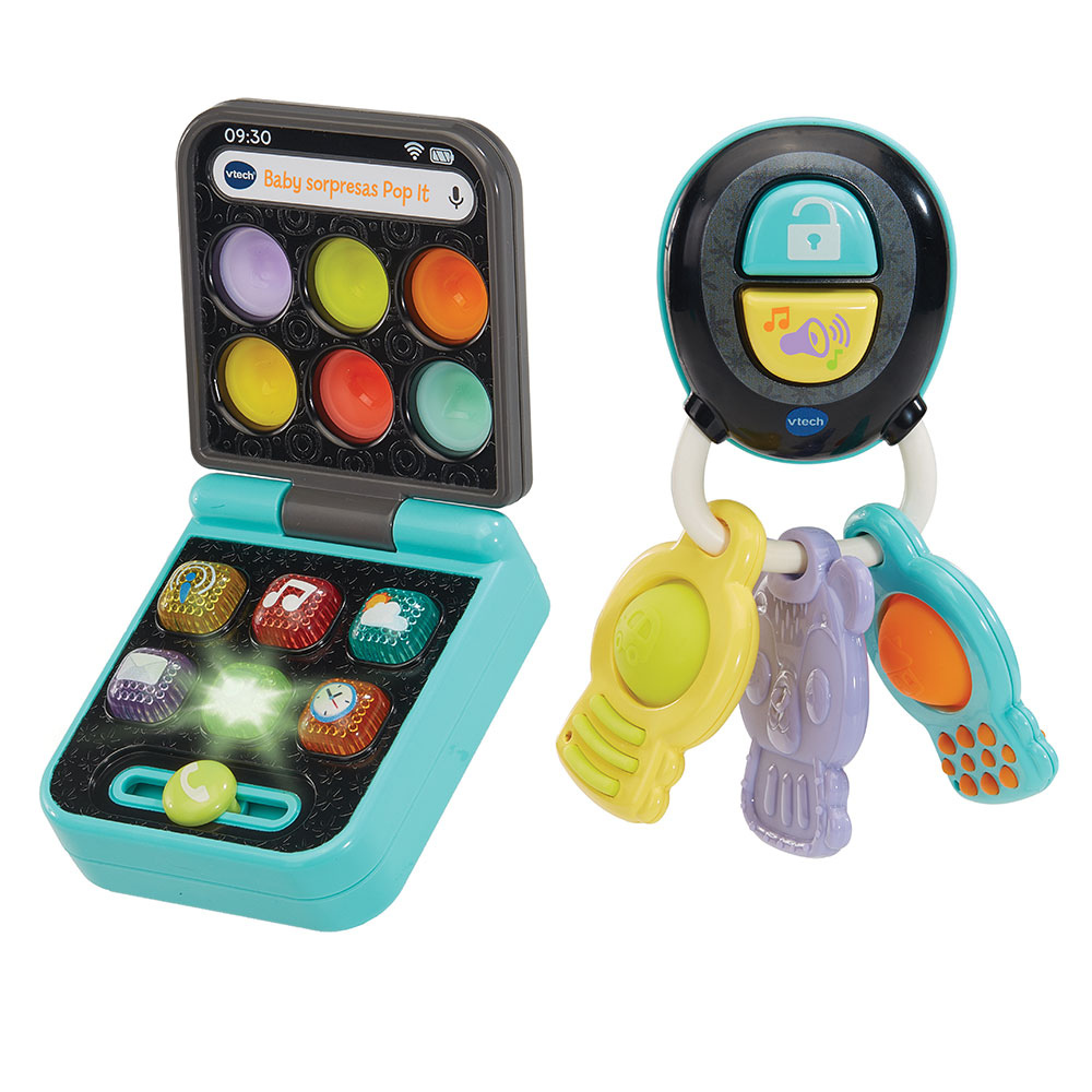 VTech | Baby Sorpresas Pop It Teléfono y Llaves