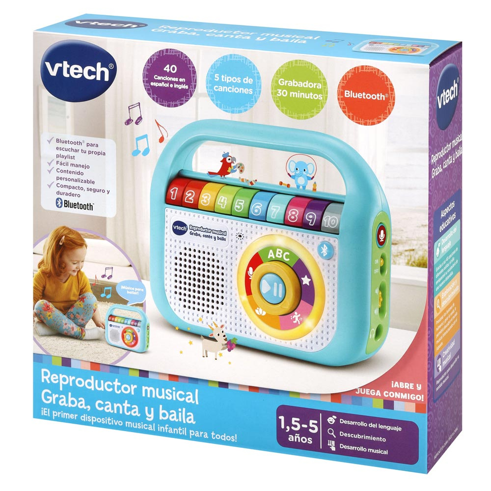VTech | Reproductor Musical Graba, Canta y Baila