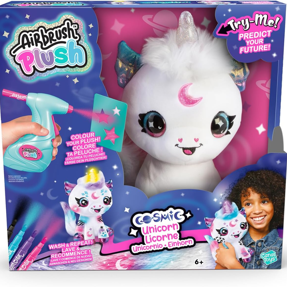 Airbrush Plush | Cosmic Unicorn