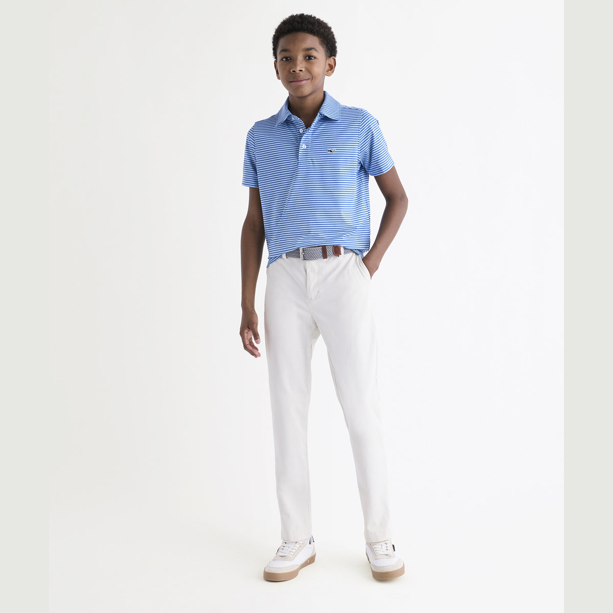 Vineyard Vines | Polo Bradley a rayas Sankaty Performance para niño
