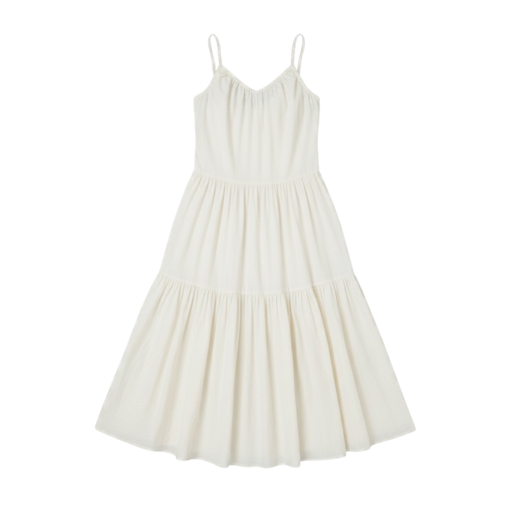 Olea | Vestido Midi de Tirantes con Falda Amplia para Dama