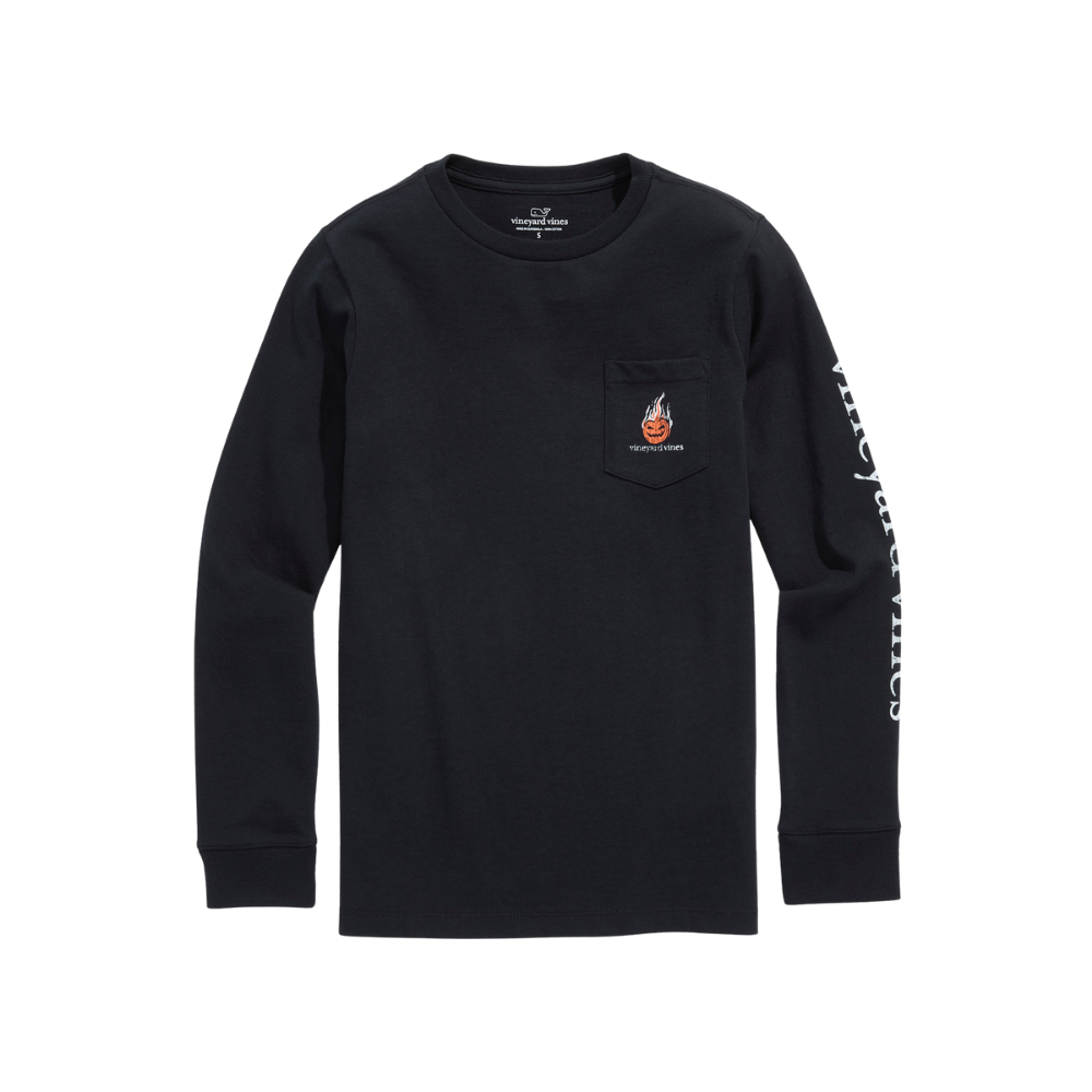 Vineyard Vines | Camiseta de Manga Larga con Bolsillo Horseman Whale para Niños
