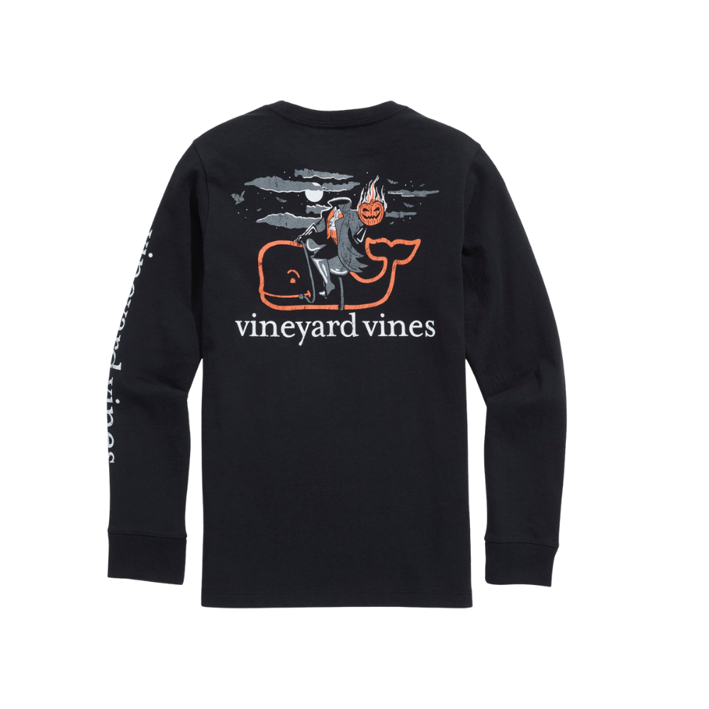 Vineyard Vines | Camiseta de Manga Larga con Bolsillo Horseman Whale para Niños