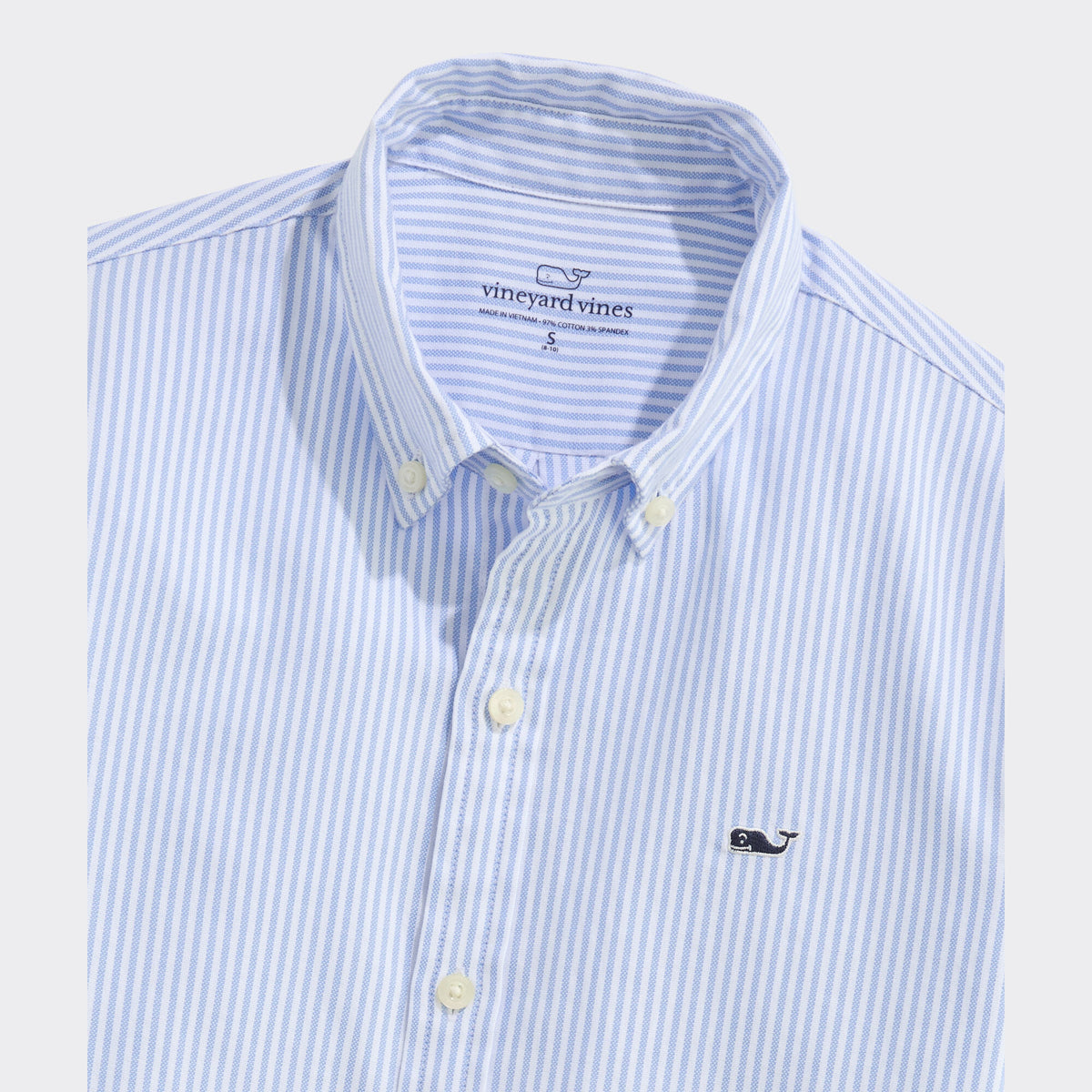 Vineyard Vines | Camisa University a rayas Oxford para niño