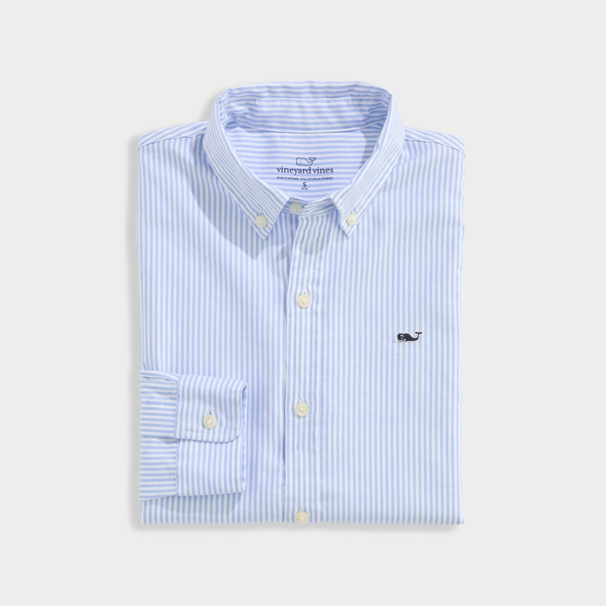 Vineyard Vines | Camisa University a rayas Oxford para niño