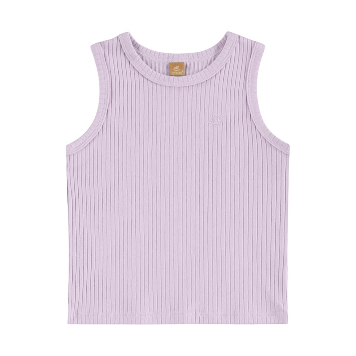 Up Baby | Blusa sin Mangas de Algodón Canalé para Niñas