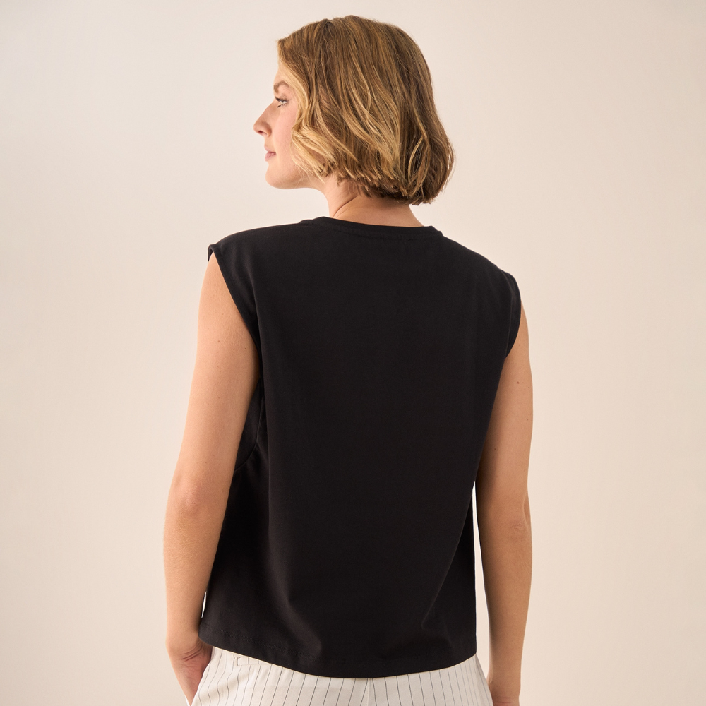 ESPRIT | Camiseta sin Mangas con Botones