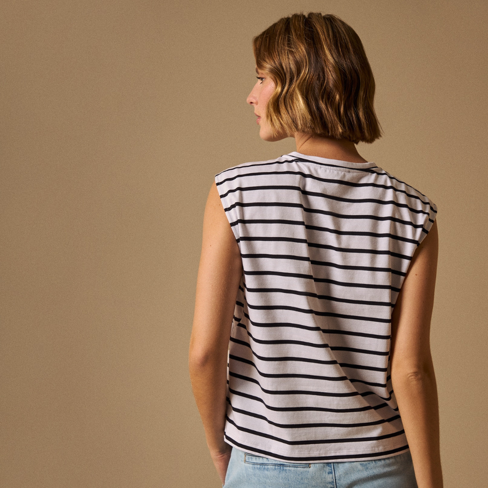 ESPRIT | Camiseta sin Mangas con Botones