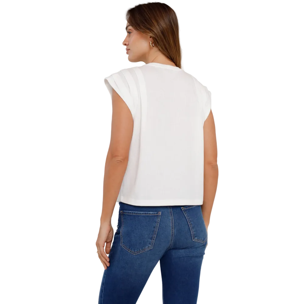Naf Naf | Camisa Con Recogido En Hombros